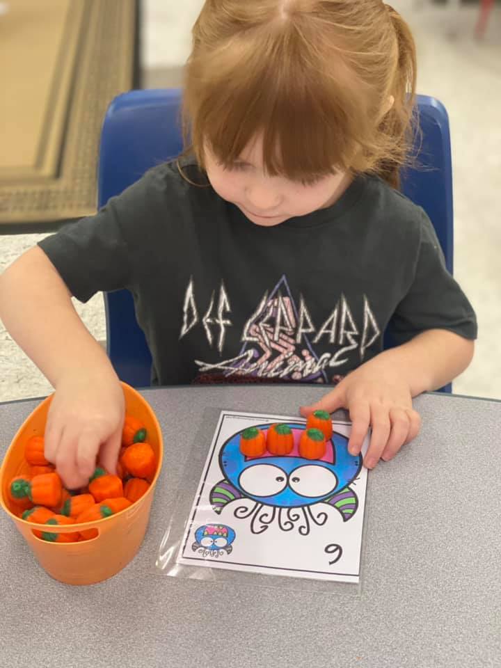 First day of school, first tuesday after labor day in September. learning to count 1-10